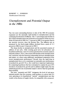 Unemployment and Potential Output in the 1980s