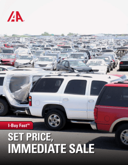 Insurance Auto Auctions I-Buy Fast Vehicle Program Brochure