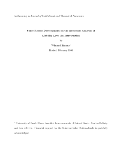 forthcoming in Journal of Institutional and Theoretical Economics