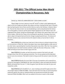 FIRS 2011 &ldquo;The Official Junior Men World Championships in