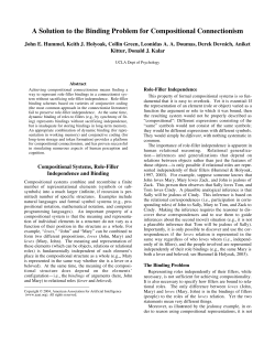 A Solution to the Binding Problem for Compositional Connectionism