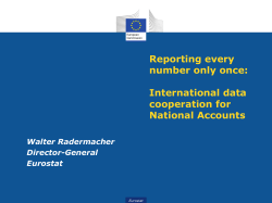 International data cooperation for National Accounts