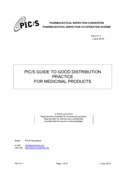(GDP) for Medicinal Products