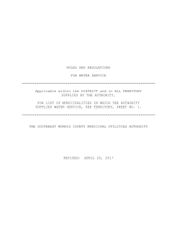 Authority`s Rules and Regulations