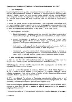 Equality Impact Assessment