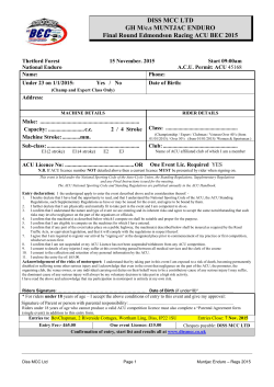DISS MCC LTD GH M/cs MUNTJAC ENDURO Final Round