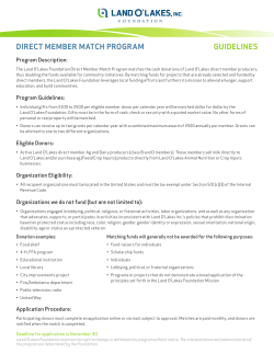 direct member match program guidelines
