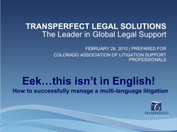 Eek&hellip;this isn`t in English! How to successfully manage a