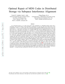 Optimal Repair of MDS Codes in Distributed Storage via