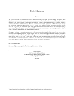 Cagan money demand function: