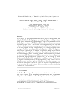 Formal Modeling of Evolving Self-Adaptive Systems