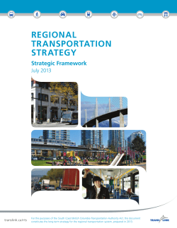 regional transportation strategy