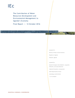 Economic Study 2016-Contribution of Water Dev`t