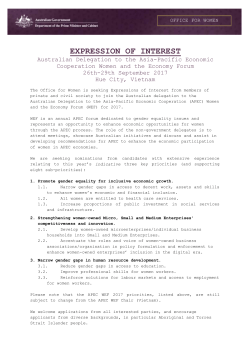 Expression of Interest document
