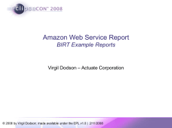 BIRT Example Reports