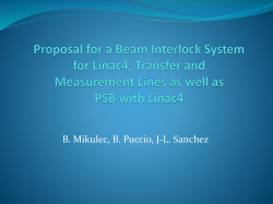 Proposal for a Beam Interlock System for Linac4, transfer