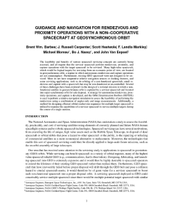 guidance and navigation for rendezvous and proximity operations