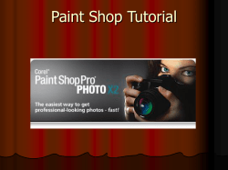 Paint Shop Tutorial