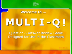 Multi-Q: A Review Game