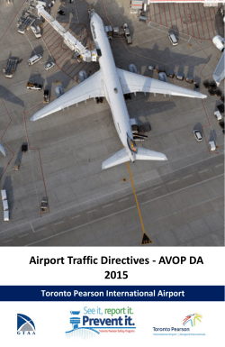 Airport Traffic Directives - AVOP DA 2015