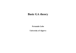 Basic GA theory