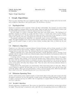 1 Graph Algorithms