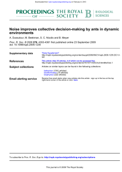 environments Noise improves collective decision-making by