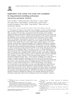 Implications of the carbon cycle steady state assumption for