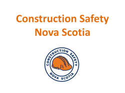 Construction Safety Nova Scotia - Safety First in Cape Breton Network