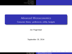 Advanced Microeconomics