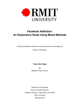 Facebook Addiction: An Exploratory Study Using Mixed Methods
