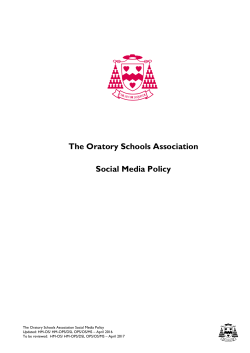 Model social media policy for schools