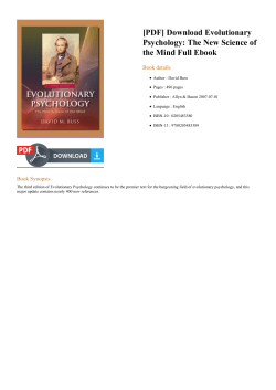 Evolutionary Psychology: The New Science of the