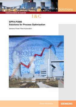 SPPA-P3000 Solutions for Process Optimization