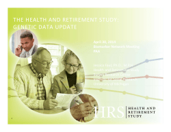 HRS Genetic data update