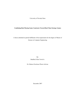 Combining Role Playing Game Constructs Toward Real Time