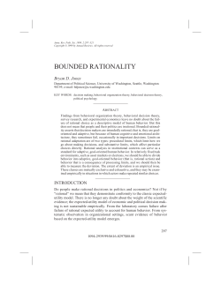 bounded rationality