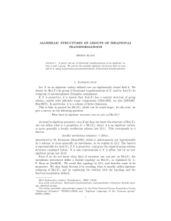Algebraic structures of groups of birational