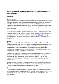 Hammersmith Gyratory proposals &ndash; Expected