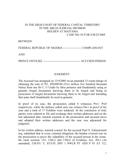 in the high court of federal capital territory - E