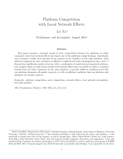 Platform Competition with Local Network Effects