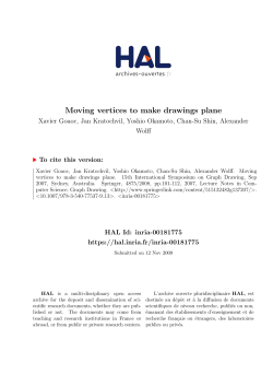 Moving vertices to make drawings plane - HAL