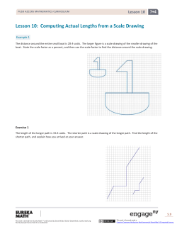 Computing Actual Lengths from a Scale Drawing