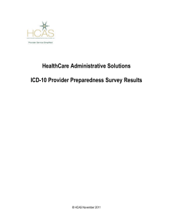 HealthCare Administrative Solutions ICD
