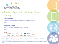 A Modern Approach to Contact Center Training