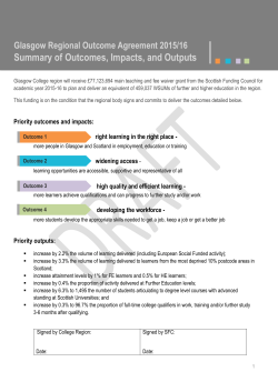 Summary of Outcomes, Impacts, and Outputs