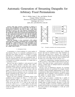 Automatic Generation of Streaming Datapaths for Arbitrary Fixed