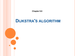 dijkstra`s algorithm