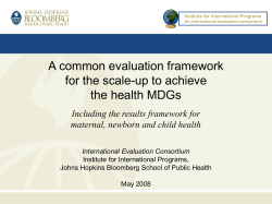 Evaluation framework