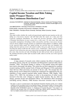 Capital Income Taxation and Risk-Taking under Prospect Theory